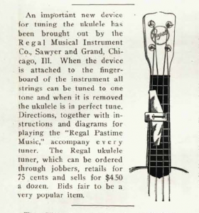Regals ukulelstämmare MTR 1926